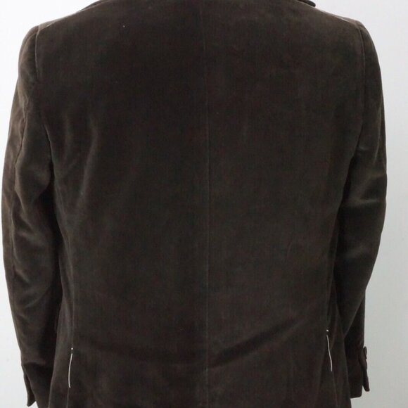 Sartoria Partenopea Brown Velour Velvet Cotton 2 Pc Suit Jacket Pants Sz 36 - Picture 6 of 10